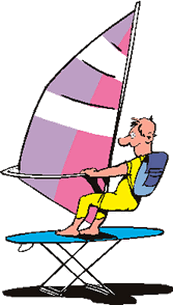 帆船运动矢量图